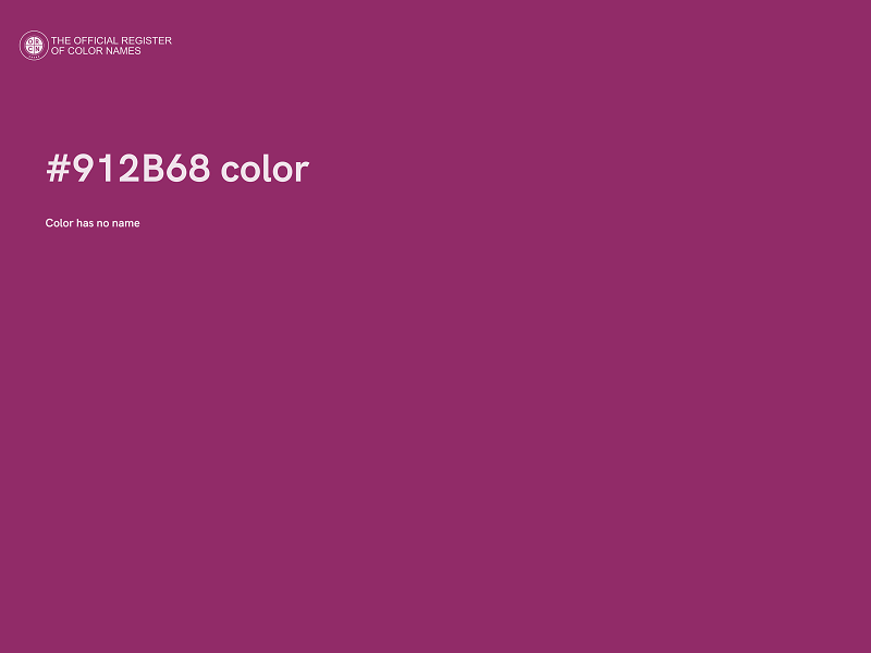 #912B68 color image