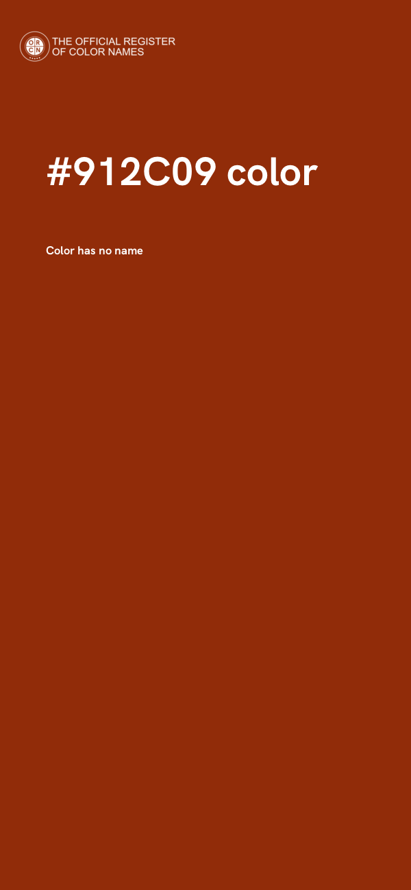 #912C09 color image