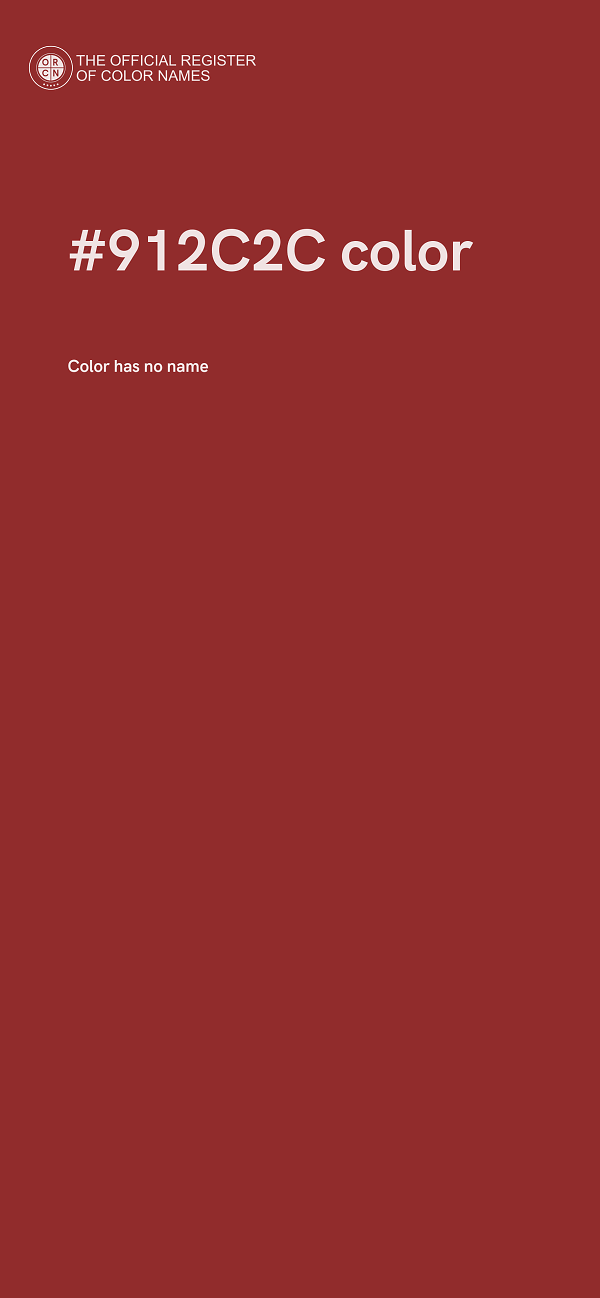 #912C2C color image