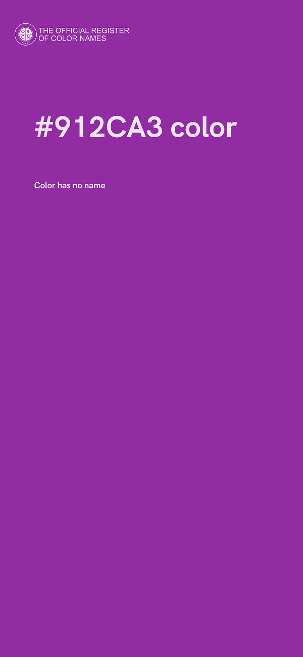 #912CA3 color image