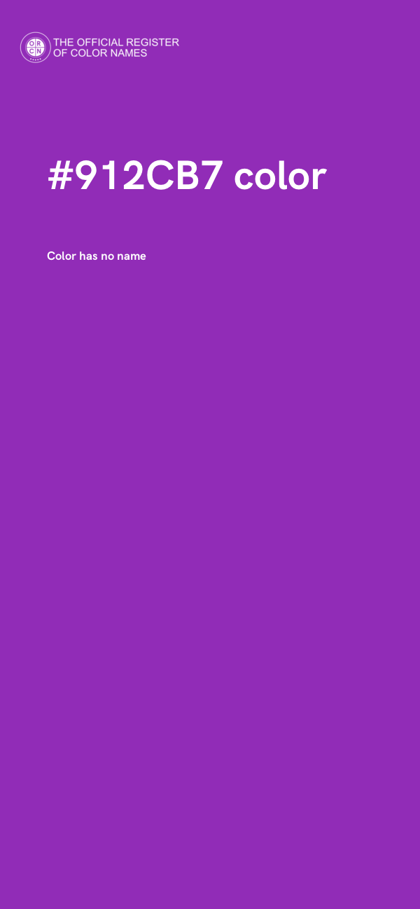 #912CB7 color image