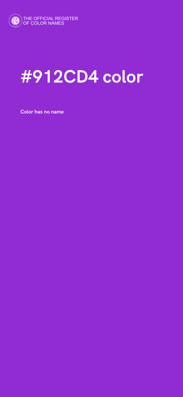 #912CD4 color image