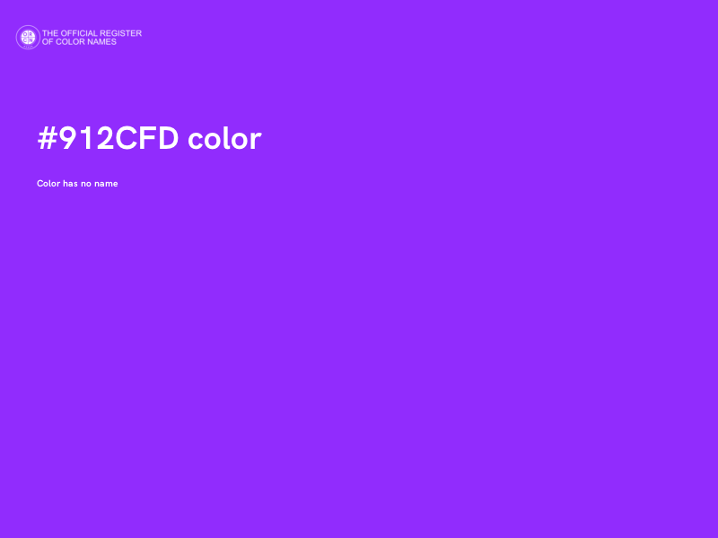 #912CFD color image
