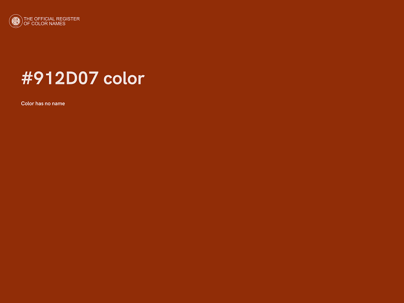 #912D07 color image