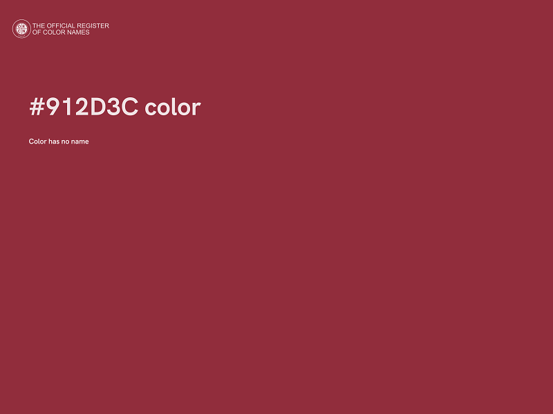 #912D3C color image