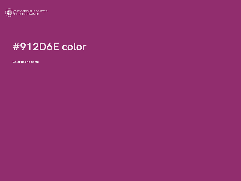 #912D6E color image