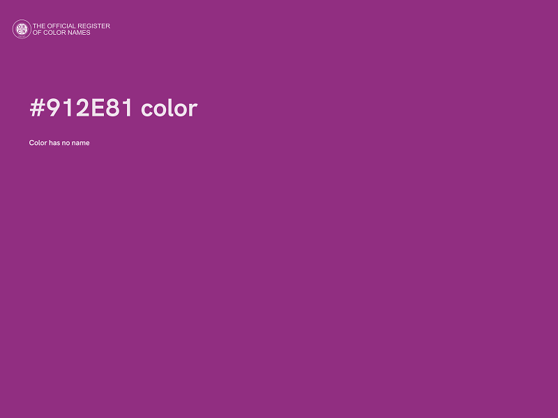 #912E81 color image