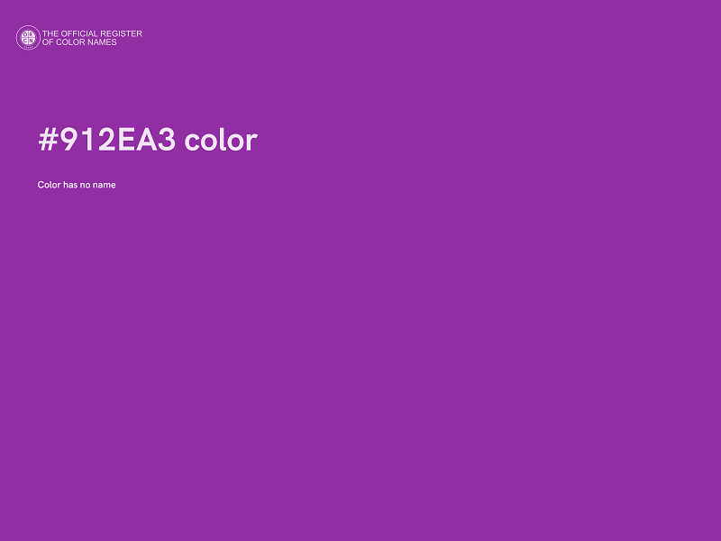 #912EA3 color image