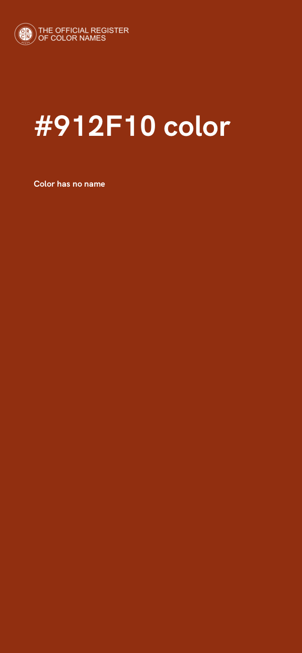 #912F10 color image