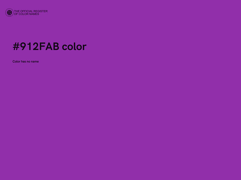 #912FAB color image