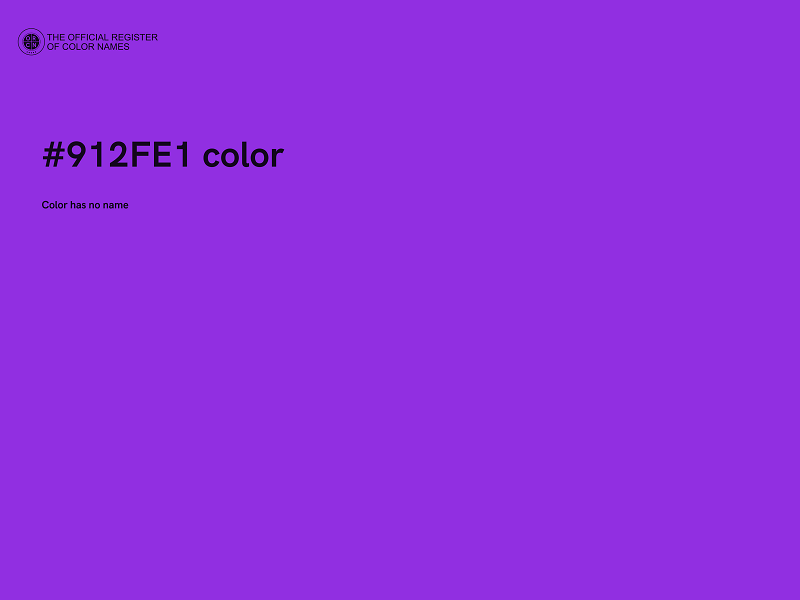 #912FE1 color image