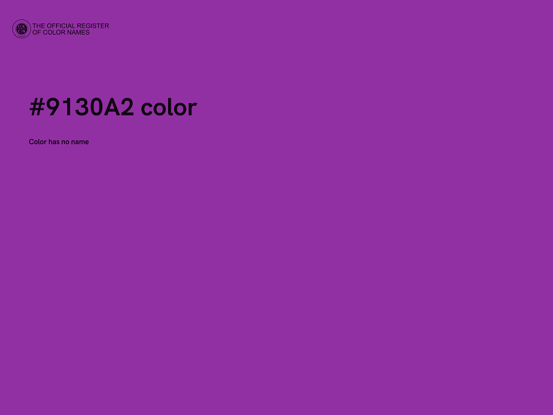 #9130A2 color image