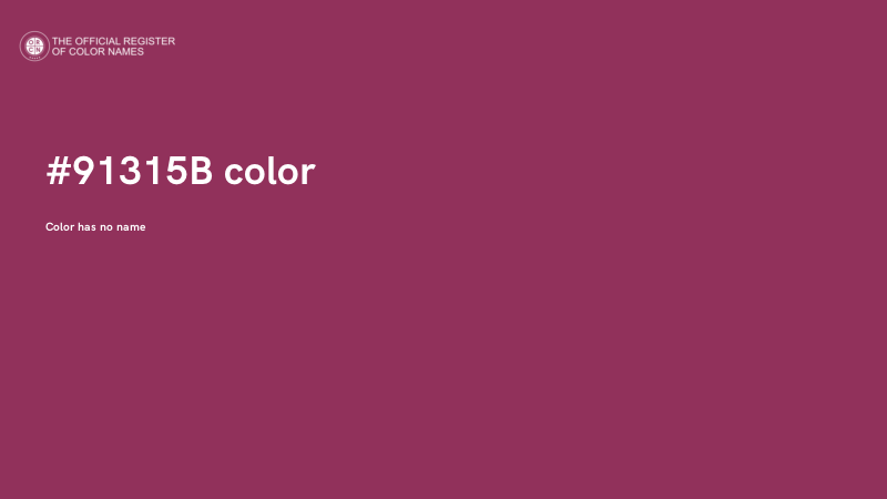 #91315B color image