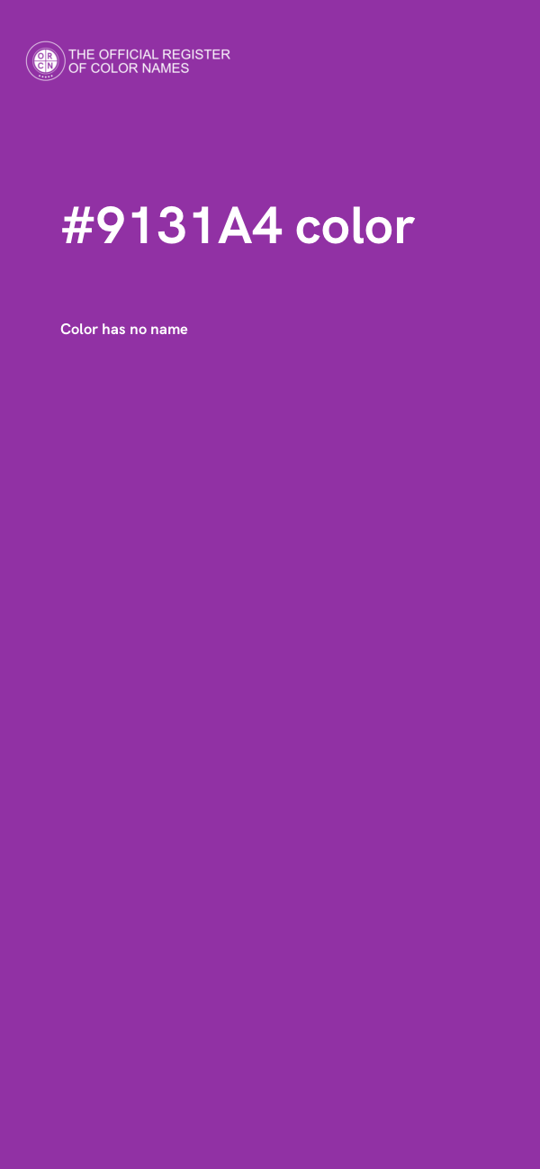 #9131A4 color image