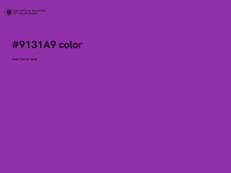 #9131A9 color image