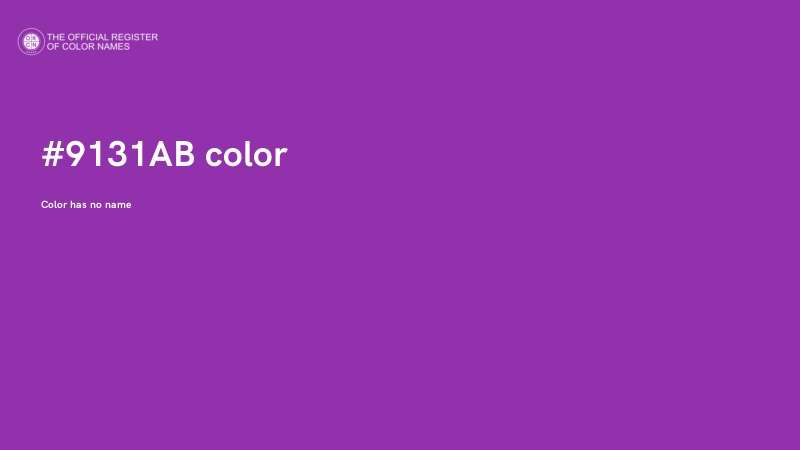 #9131AB color image