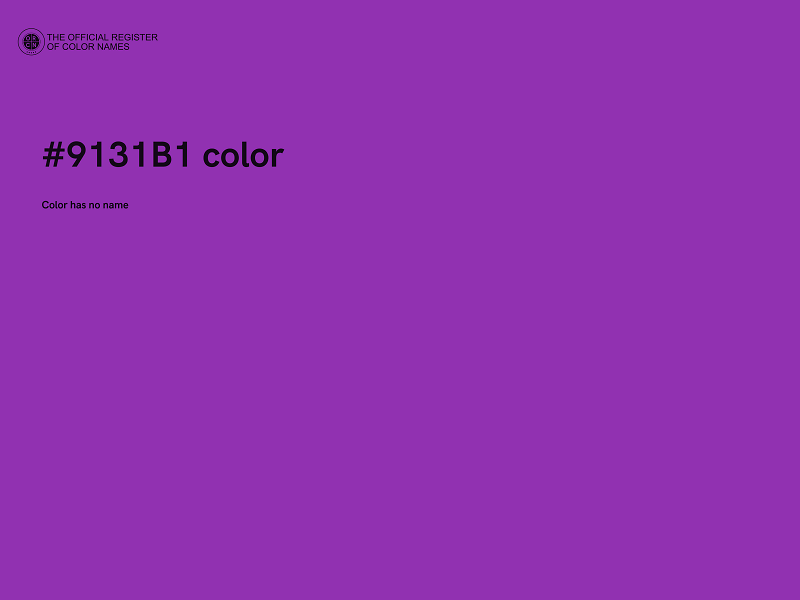 #9131B1 color image