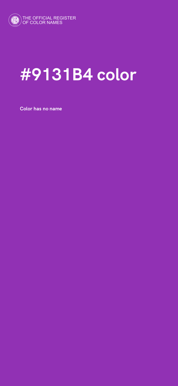#9131B4 color image