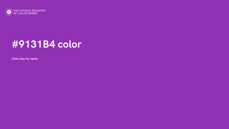 #9131B4 color image