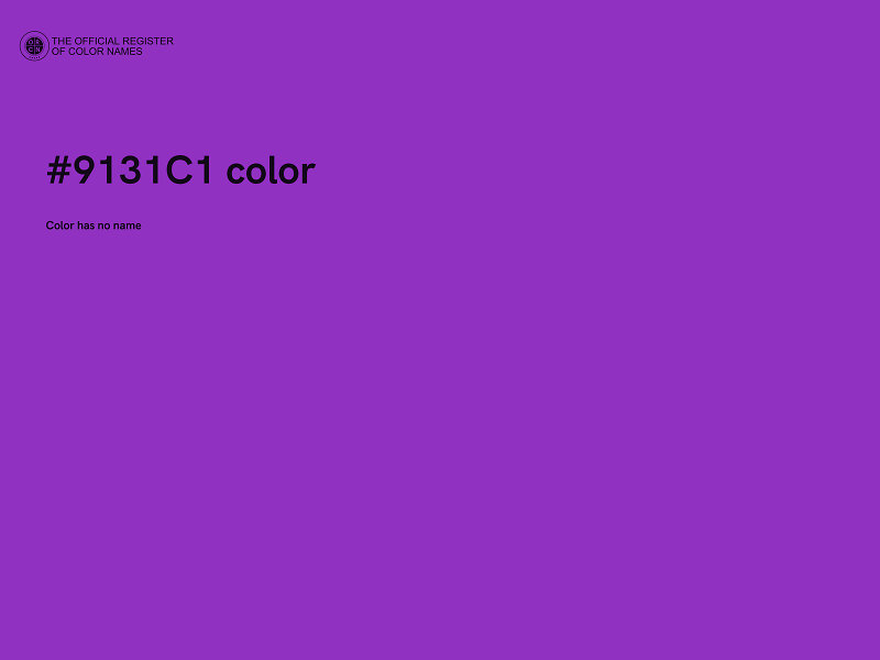 #9131C1 color image