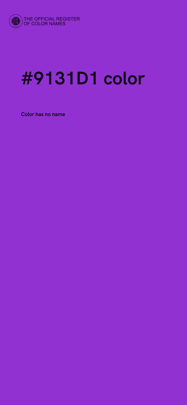 #9131D1 color image