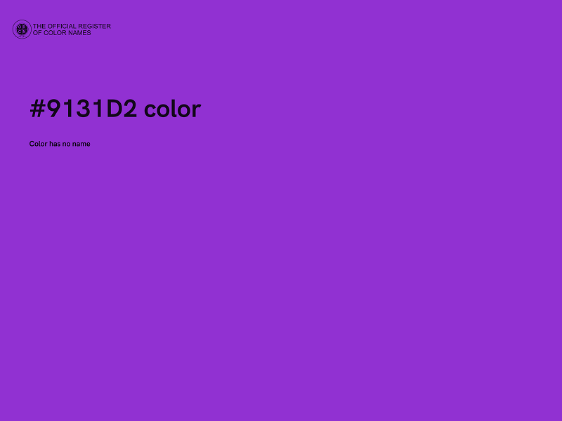 #9131D2 color image