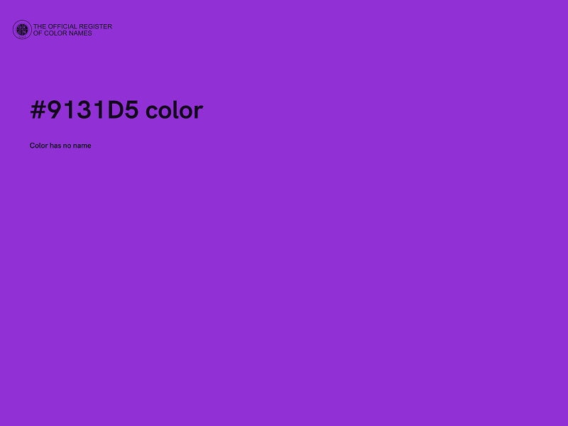 #9131D5 color image