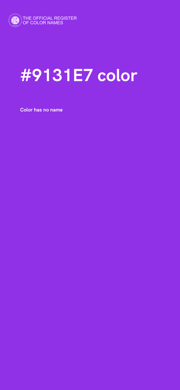 #9131E7 color image