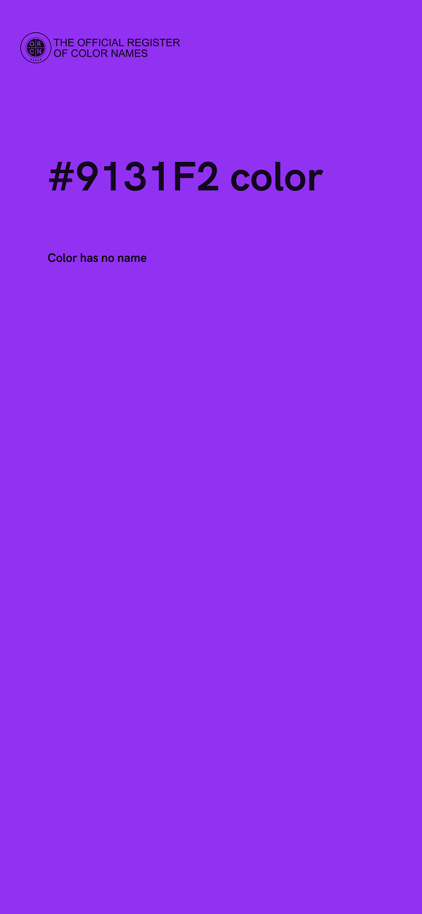 #9131F2 color image