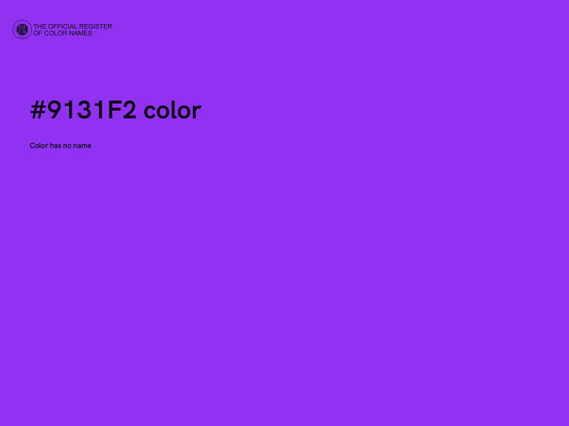 #9131F2 color image