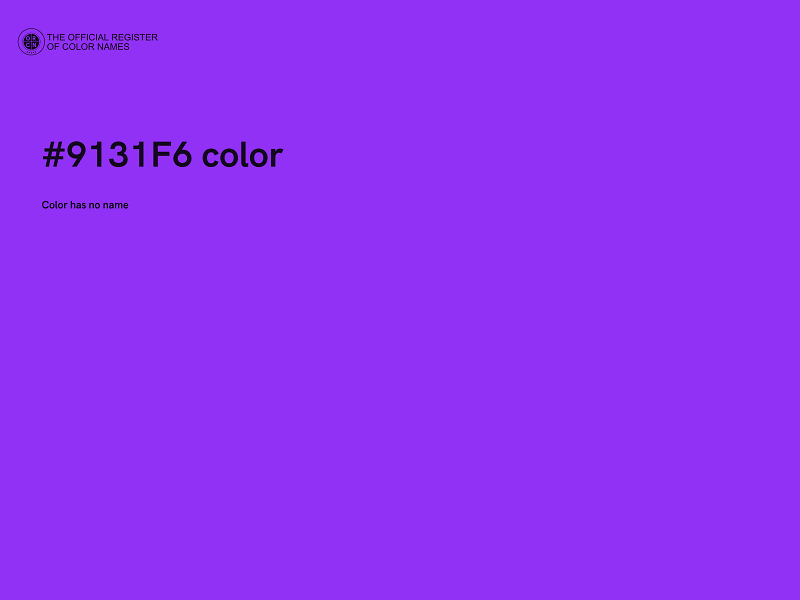 #9131F6 color image