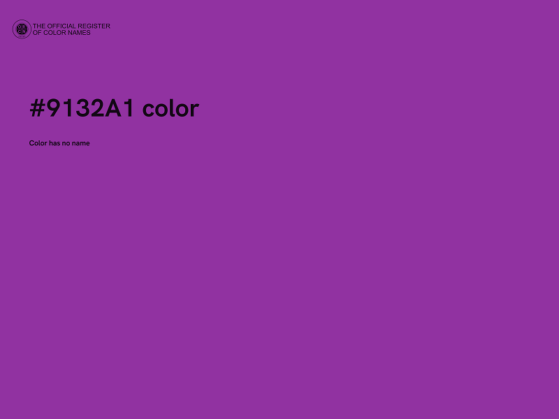 #9132A1 color image