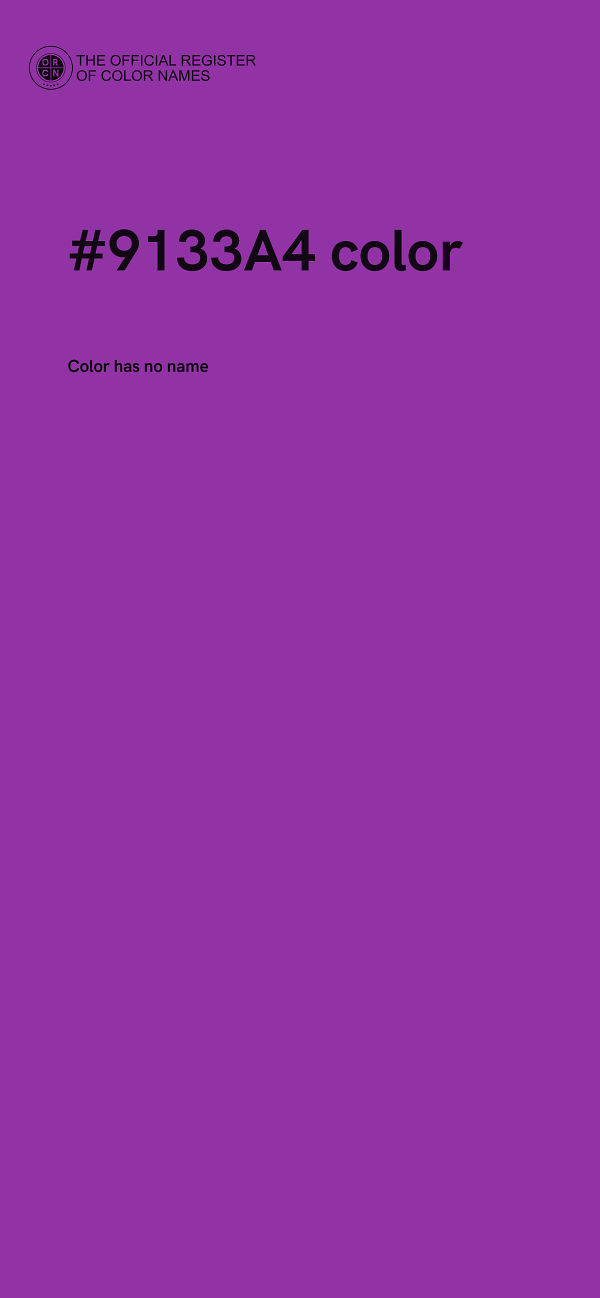 #9133A4 color image