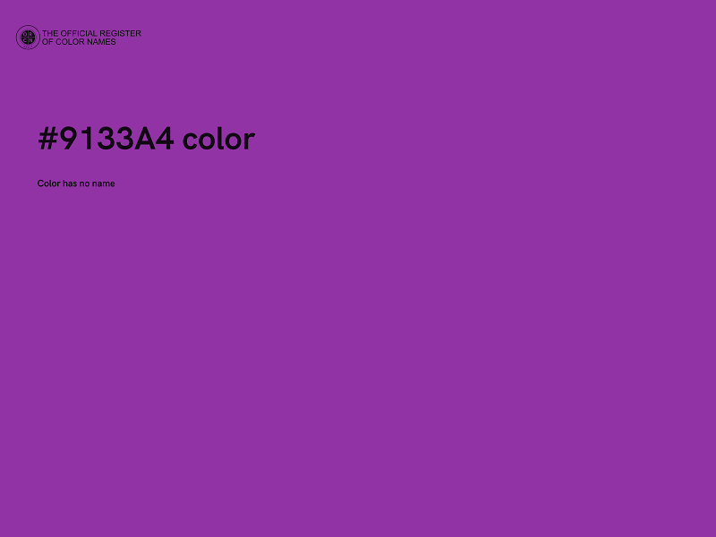 #9133A4 color image