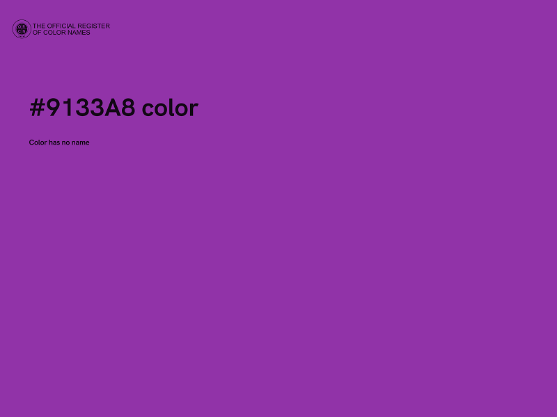 #9133A8 color image