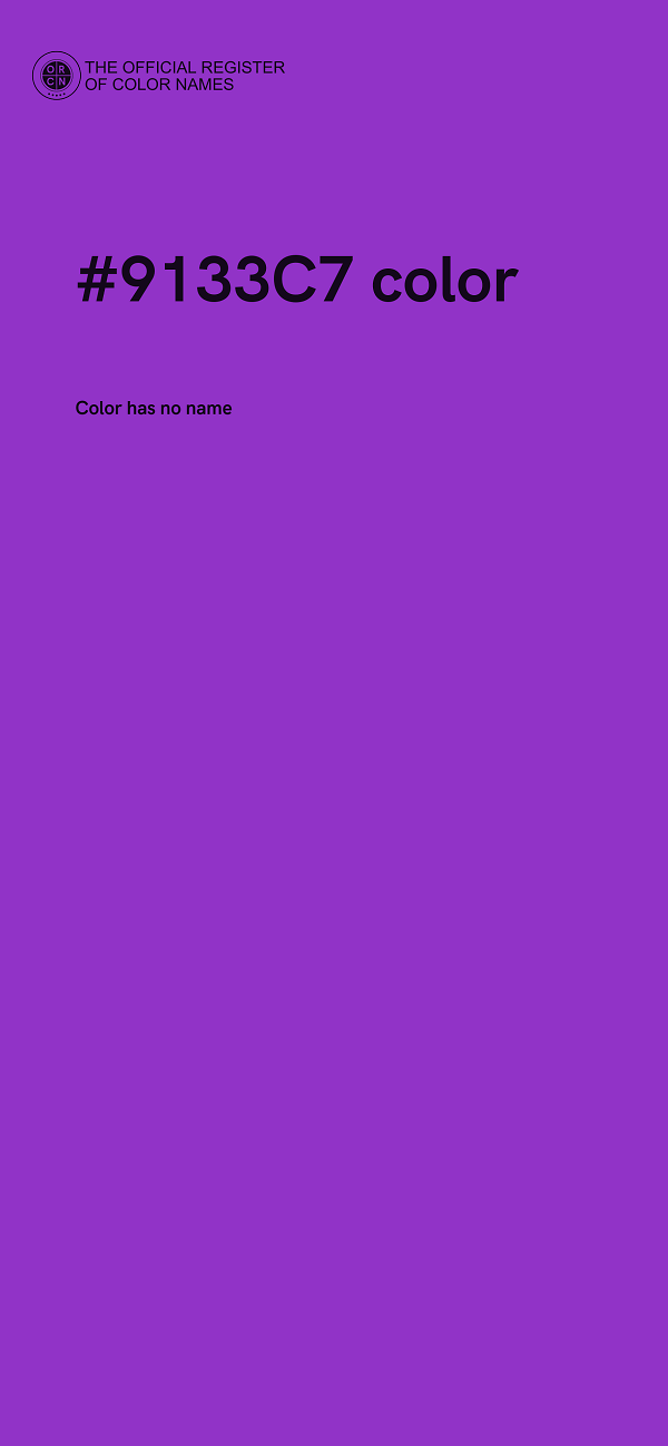 #9133C7 color image