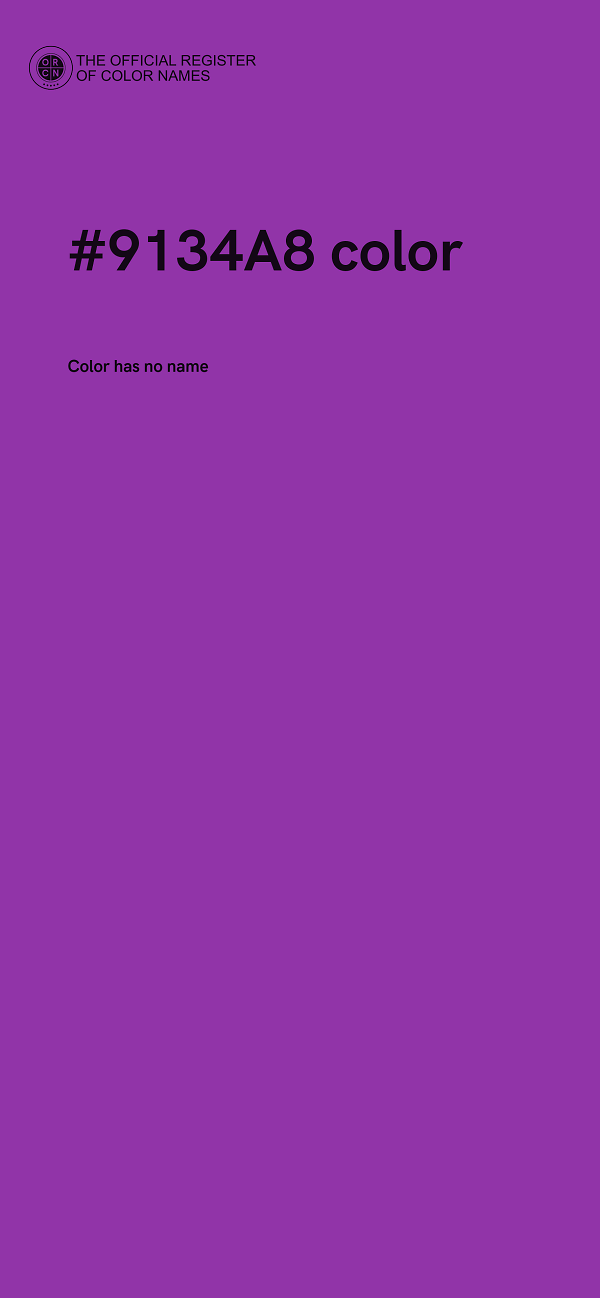 #9134A8 color image