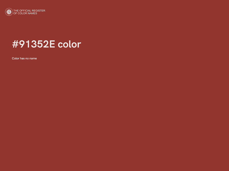 #91352E color image