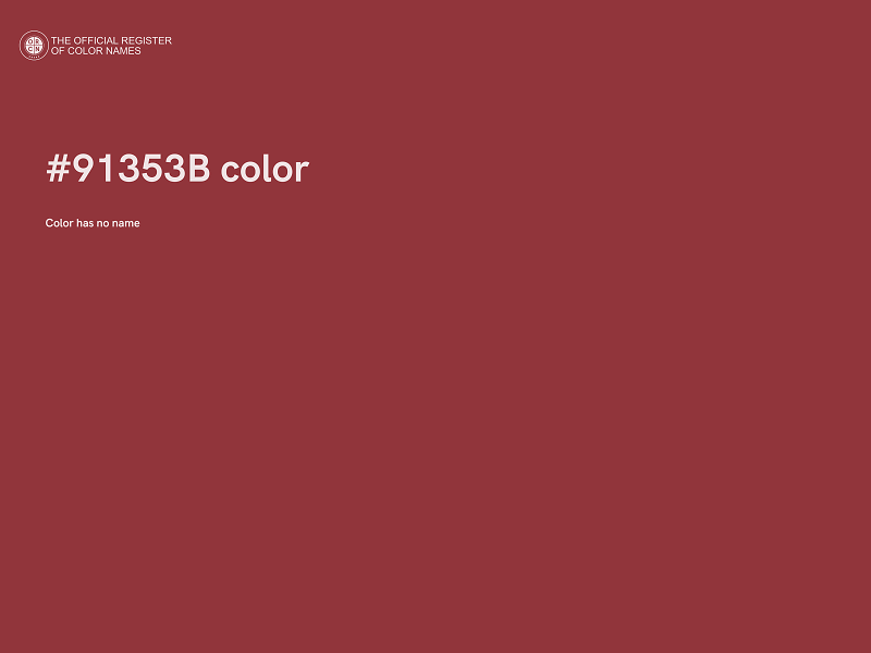 #91353B color image