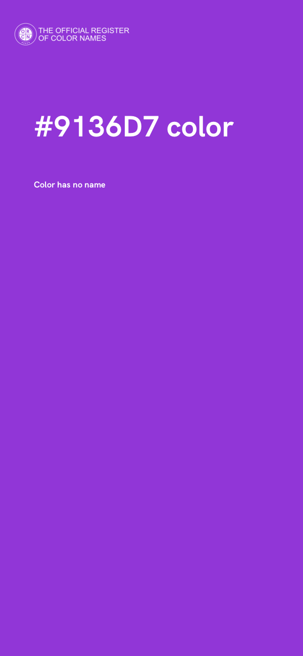 #9136D7 color image
