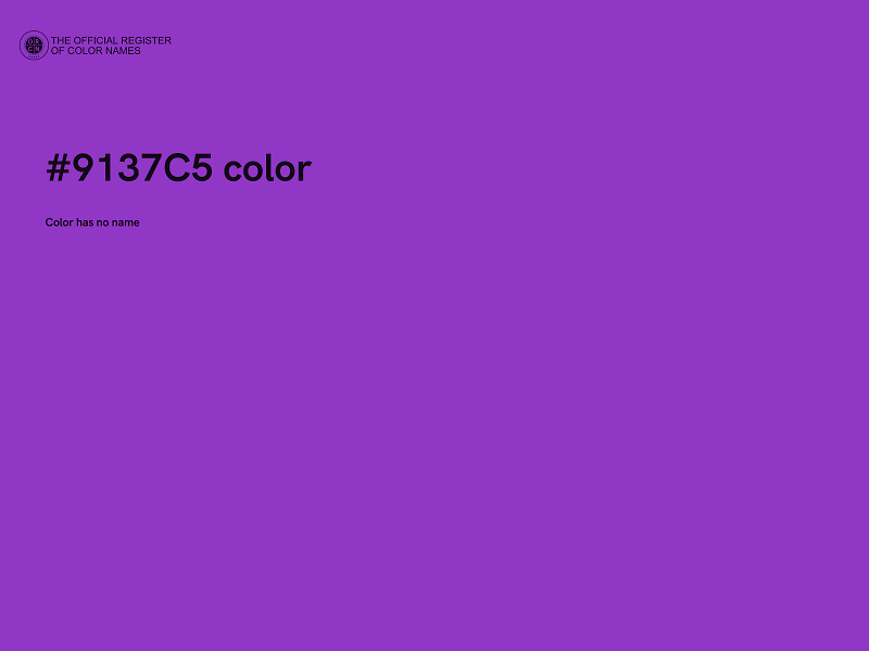 #9137C5 color image