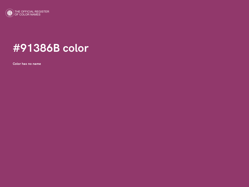 #91386B color image