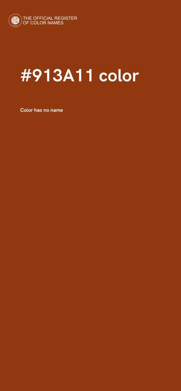 #913A11 color image