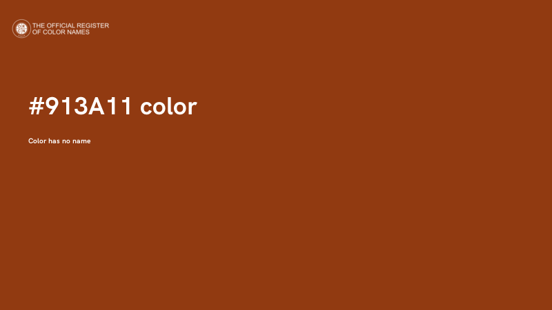 #913A11 color image