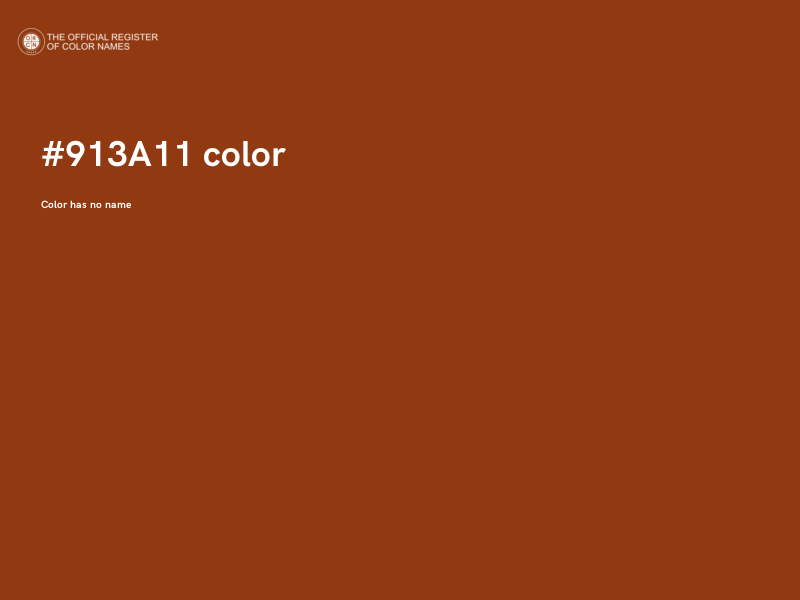 #913A11 color image