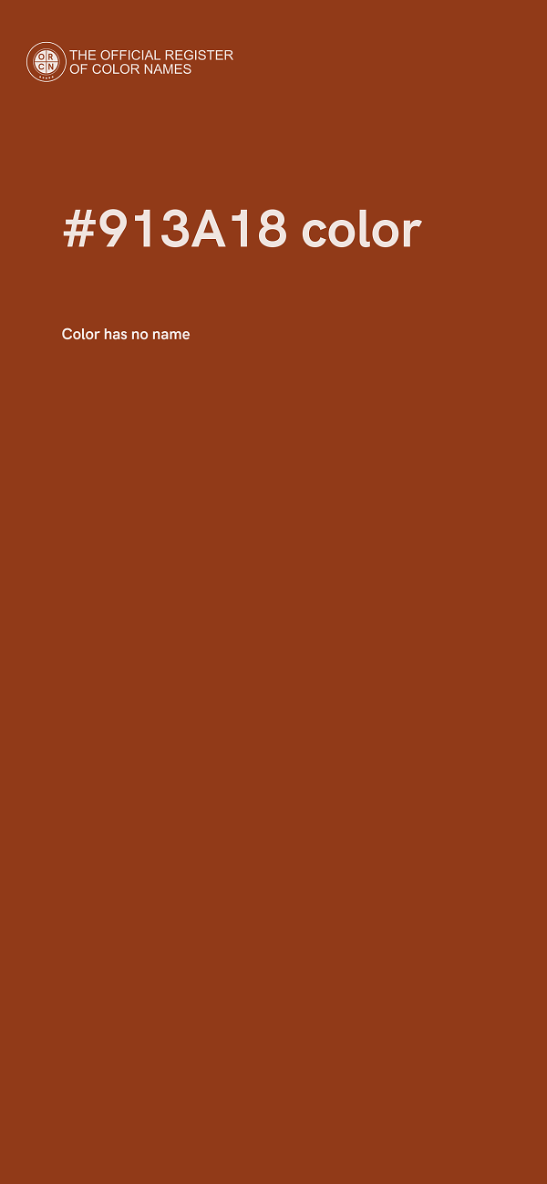 #913A18 color image