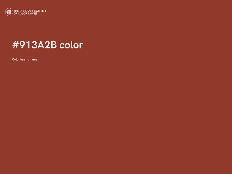 #913A2B color image