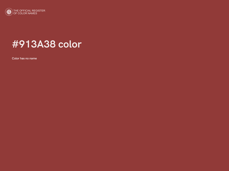 #913A38 color image
