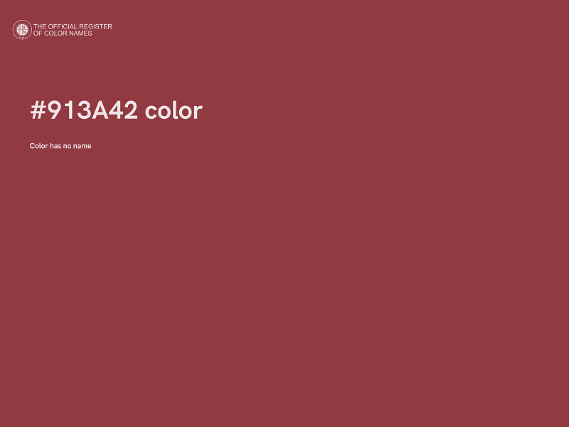 #913A42 color image