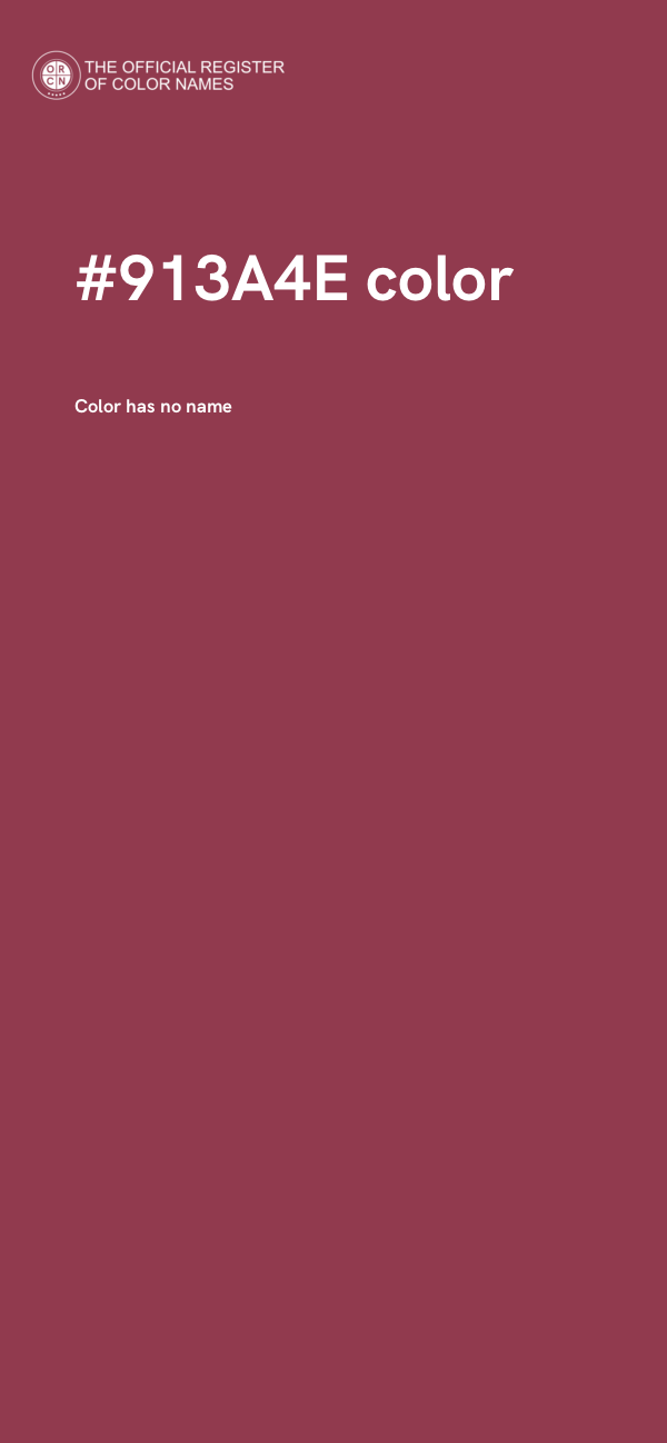#913A4E color image